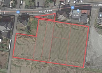 駐車場用地〔6403㎡〕:羽生市藤井上組 P社様、御契約ありがとうございました。